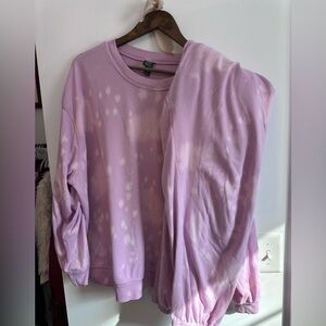 Target Wild Fable Purple Tie-Dye Woman’s Sweat set XL